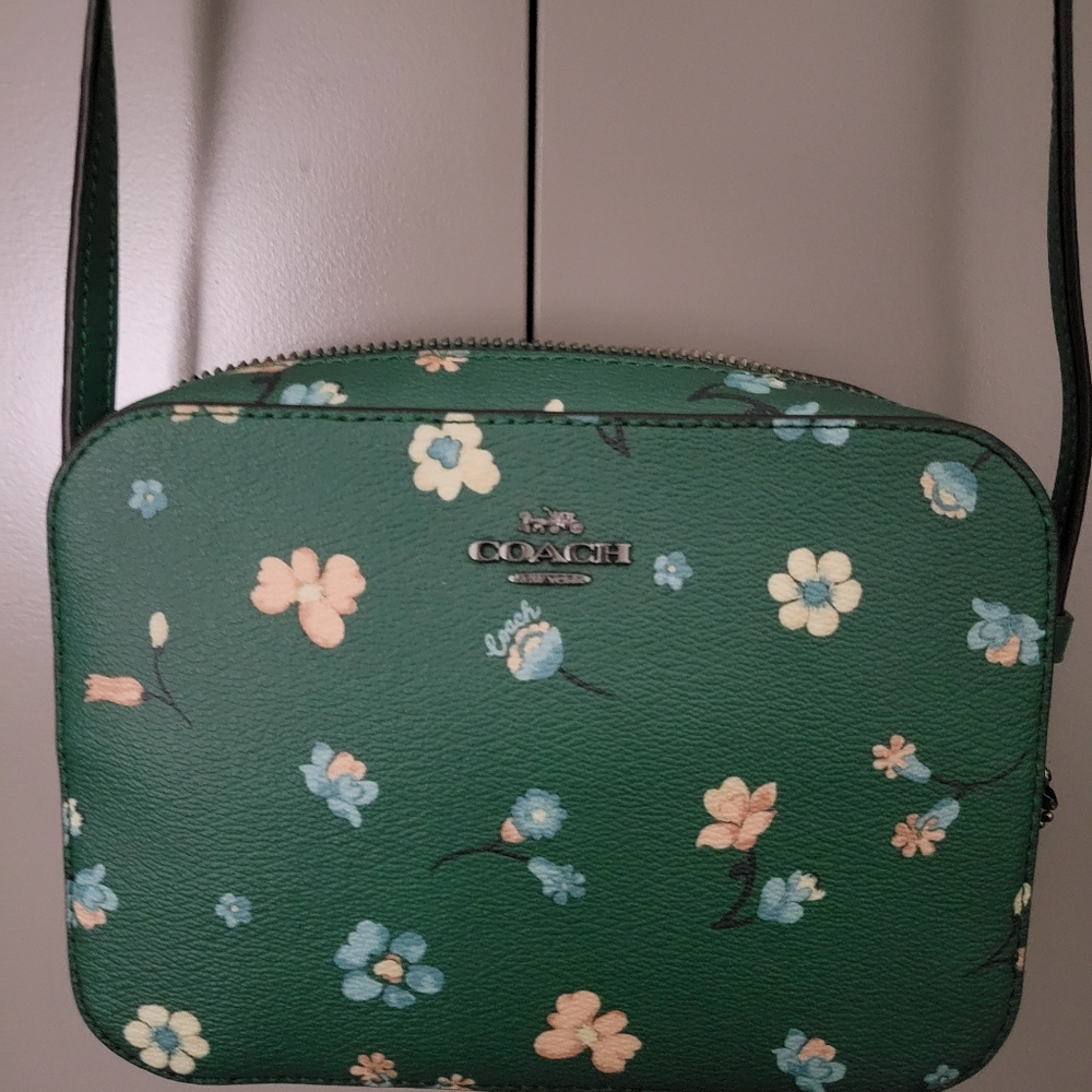 Coach mini camera bag with floral print